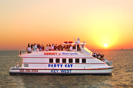 sunsetPartycat boat